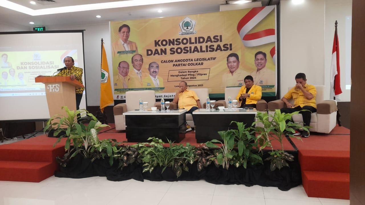 Hadiri Konsolidasi Caleg, Muhidin M Said Minta Kader Kembalikan Kejayaan Partai Golkar di Kabupaten Banggai Hadiri Konsolidasi Caleg, Muhidin M Said Minta Kader Kembalikan Kejayaan Partai Golkar di Kabupaten Banggai